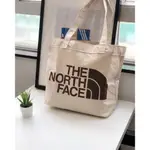 新款🔺THE NORTH FACE LOGO TOTE BAG 米白 TNF 奶油色 手提 購物袋 大容量 托特包 包