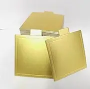 Mini Gold Cake Boards, Pack of 100 (1, Square)