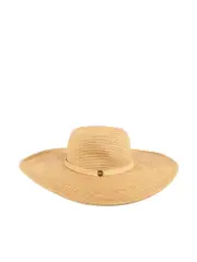 Beige Wide Brim Sunhat