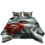 Scary Gothic Art the Nightingale and the Rose Coverlet