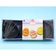 Wilton NIP 3 Piece Springform Pan Set 5" Easter Egg Shapes for Cheesecake