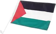 Milisten Palestine Flag Car Window Mount Lightweight Flag Flagpole for for National Holidays Parades and Special Events National Decoration