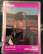 Matt Williams 1990 Star Company Platinum 9 Card Set SF Giants #192/1000