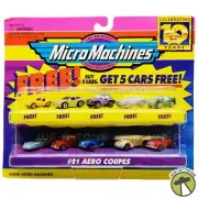 Micro Machines #21 Aero Coupes Collection with 5 Bonus Cars 1997 Galoob
