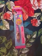 Barbie Toothbrush Brushing Kit Cap Brush Buddies Manual Soft Kids Purple