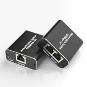 RJ45 Ethernet Splitter 1 to 2 Gigabit Network Splitter with USB Power Cable R...