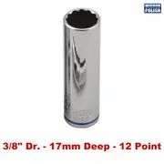 Kincrome K26559 - Deep Socket 17mm 3/8" Drive (Mirror Polish)