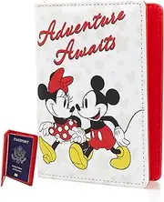 Disney Mickey & Minnie Mouse Passport Holder Travel Accessories - Officially Licensed, Multicolor, Classic, Multicolor, One Size, Classic