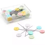 Universal Flat Button Head Pins (50 CT), Dritz