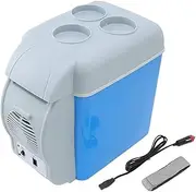 Car Fridge 12V Power Supply Cold Warm Dual Use Electric Cooler Summer Refrigeration Portable Mini Car Refrigerator for Home RV, and Camping Use(for Cars)