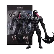 Venom Action Figure Hasbro SHFiguarts Symbiote Head Carving 2.0 SHF Movable Movies Model Doll Collectible Kids for Toy Gift