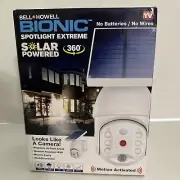Outdoor Motion Sensor Solar Security Flood Light LED Weather-Resistant White