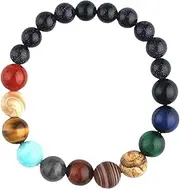 [Amagogo] Natural Stone Galaxy Solar System Planet Beads Stretch Bracelets Bangles,Unique Design - 6 to 6mm