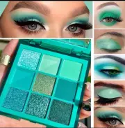 INSEANY “Secret Green Ink Note” 9 Color Eyeshadow Palette NIB
