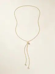 [Octavia Elizabeth] Octavia Elizabeth - Coast Lariat 18-karat Gold Diamond Necklace - One size One size Gold