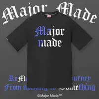 在飛比找momo購物網優惠-【MAJOR MADE】歌德字雙色刺繡短Tee(短T 短袖上