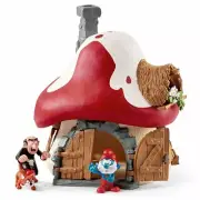 20803 Smurf House with Papa & Gargamel Schleich Figurine Figure Rare Toy Smurfs