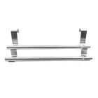 Expandable Double Towel Hanger Over Cabinet Cupboard Doors Stainless Steel N5O3