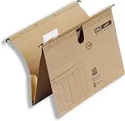 Elba Pocket File A4 Suspension File and Pocket Recycled Cardboard Natural Brown 25 Pack