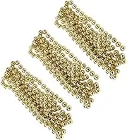 Beatifufu Unique Chic Christmas Tree Hanging Bead Chain 1.5m Golden Decor Chain for Christmas Party Ceiling Decor