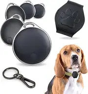 NIJITAG Pet Tracker Tag — Bluetooth Item Locator with Leather Case fits Any Dog Collar, Works with Apple Find My App, iOS Devices Only (NO Subscription Needed)