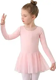 [MdnMd] Toddler Ballet Leotard for Girls Dance Flutter Sleeve Skirt Ballerina Ballet Dress Outfit