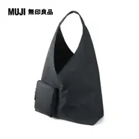 在飛比找PChome24h購物優惠-撥水加工聚酯纖維單肩側背包【MUJI 無印良品】