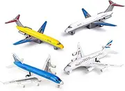 Bigefeixu Airplane Toys, Metal Plane Pull Back Airplane Toys for 3 4 5 6 Years Old Boys Girls, Die Cast Aircraft Plane Models, Kids' Play Vehicles Aeroplane Airplanes for Kids Birthday Gifts