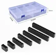 Organize Bit Holder Storage Strip Black Box Flexible Plastic Hand Tools Plastic