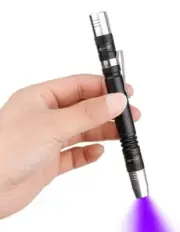 LED UV Light Blacklight Flashlights 2 in 1 Ultraviolet Flashlight Penlight Pe...