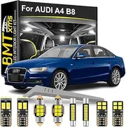 LED Interior Light Kit Replacement for AUDI A4 S4 RS4 B8 Sedan Wagon 2009 2010 2011 2012 2013 2014 2015 2016, Super Bright 6000K White