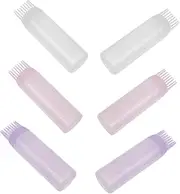 6pcs Shampoo Bottle Dropper Bottle For Hair Growth Shampoo and Conditioner Hair Applicator Spray Sprayer Hair Oils Hair Dye Bottle Hair Oil Applicator Plastic