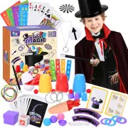 Magic Kit for Kids Magic Set- Magic Tricks Set for Kids Age 6 8 10 12, with Magi