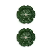 Bordallo Pinheiro Cabbage Charger Plate, Set of 2