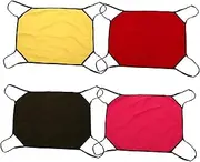 Sosoport 4pcs Cat Hammock Cats Cage Hammock Cat Hanging Cat Swing Bed Ferret Kitten Bed Cat Window Perch Wicker Hammocks Cat Wheel Cat Bed Cat Kitten Hammock Swing Polar Fleece