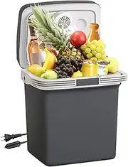 [TREFAN] Electric Cooler & Warmer 28 Quart/26L, 12V Car Coolers for Travel Plug in, Electric Coolers for Vehicles AC/DC, Portable Refrigerator for Car, Camping, Mini Car Refrigerator