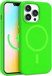 [FELONY CASE] Stylish Neon Green Phone Cover for iPhone 15 Pro Max, Compatible with MagSafe - 360° Shockproof Protective Cases Designed for Apple iPhone 15 Pro Max