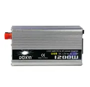 Dc 12V To Ac 220V 1200W Car Truck Power Inverter Charger Converter Sine Wave