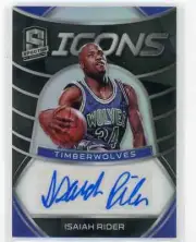 2019-20 Panini Spectra Basketball Icons Auto ISAIAH RIDER #d 059/149