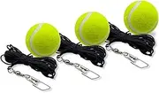 TaktZeit Tennis Balls with String Spare Balls for Tennis Trainer Tennis Balls for Rebound Baseboard Self Tennis Training Tool