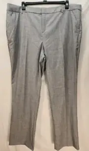 Nine West Pants Womens Size 22W Long Gray Dress Pants Barley Bootcut Elastic...