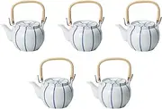 Set of 5, Ichin Tokusa No. 6 Earthen Bottle [5.3 x 4.1 inches (13.5 x 10.5 cm), 39.4 fl oz (1000 cc)] | Arita Ware Setomonohonpo