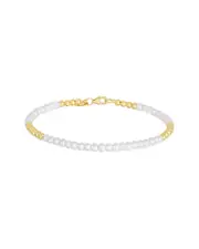 14K Italian Gold Pearl Bead Bracelet