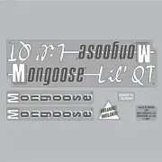 Mongoose - 1987 Lil' QT decal set - old school bmx
