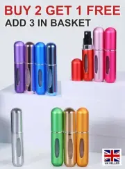 5ml Perfume Atomiser Refillable, Mini Perfume empty Bottle for Travel Holidays