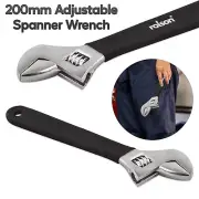 Wide Jaw Wrench Shifter Spanner 2-25mm Adjustable Soft-Grip Key Pipe Hand Tool