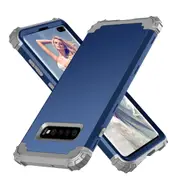 MCC Impact Samsung Galaxy S10+ Plus Shockproof 3in1 Rugged Case Cover G975 [Dark Blue]