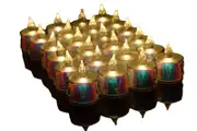 NNETM Radiant Glow: Set of 24 LED Electronic Candles