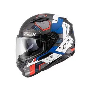 【SOL Helmets】SF-6全罩式安全帽 (機動裝甲_消光鐵灰/白) ｜ SOL安全帽官方商城