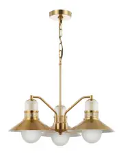 JONATHAN Y Colin 3-Light 22in Adjustable Retro Hurricane LED Chandelier